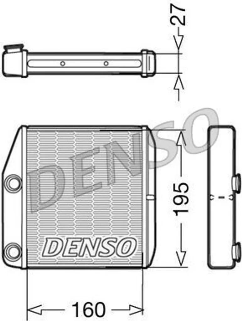 Échangeur Thermique DENSO DRR09075 - Chauffage Haute Efficacité Punto
