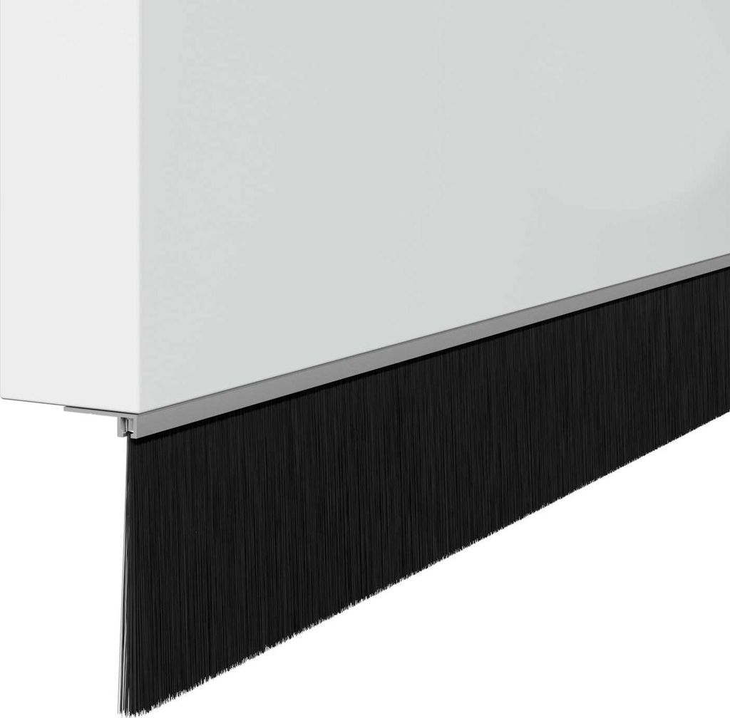 vidaXL Aufsteck Türbürstendichtungen 2 pcs Silber 100 cm