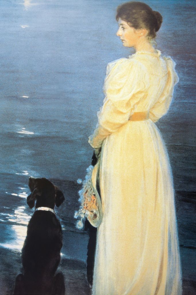 Peter Severen Kroyer Kunstdruck Bild - Sommerabend In Skagen, 1892 (180 x 120 cm)