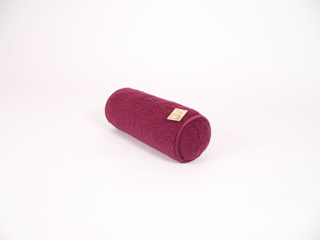 Nackenrolle Wolle bordeaux 42 x 14 cm bordeaux 42 cm x 14 cm