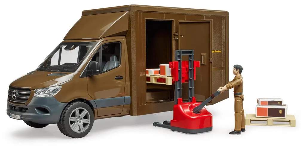 Véhicule MB Sprinter UPS Bruder pour imaginer des jeux de livraison