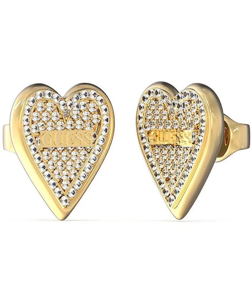 Boucles d'oreilles Guess Love Me Tender : bijoux cœur hypoallergénique
