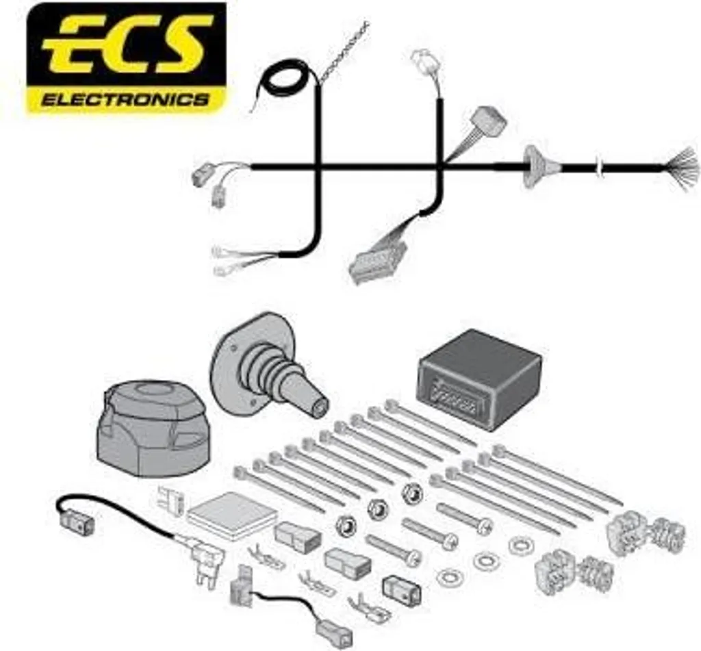 Faisceau électrique d'attelage 7 broches pour Renault Modus F/JP0 ECS