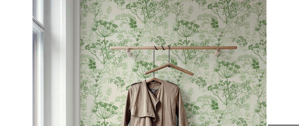 Coloray Fototapete 208x146 cm Latextapete Magicstick - Kräuter-Französisch-Botanical.