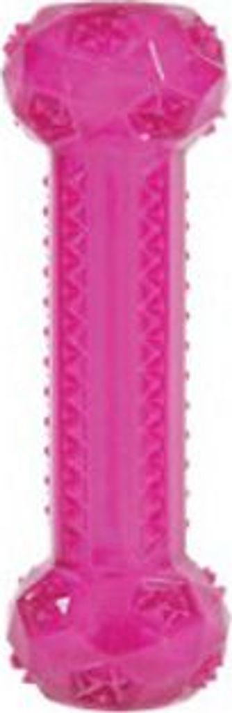 Hundespielzeug Knochen TPR POP STICK 25cm rosa Zolux Produktbild 