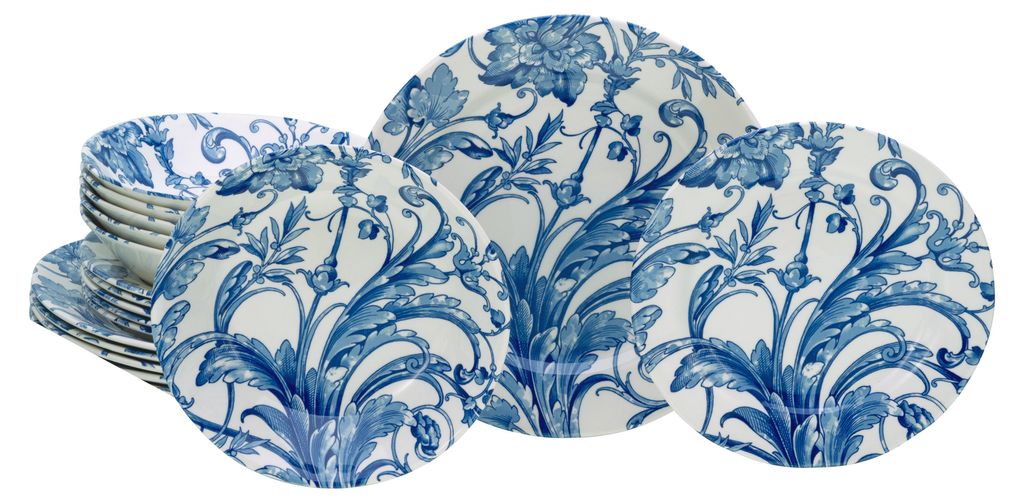 CreaTable, 17384, Venecia Blue, Tellerset 18-tlg, Steingut Produktbild 