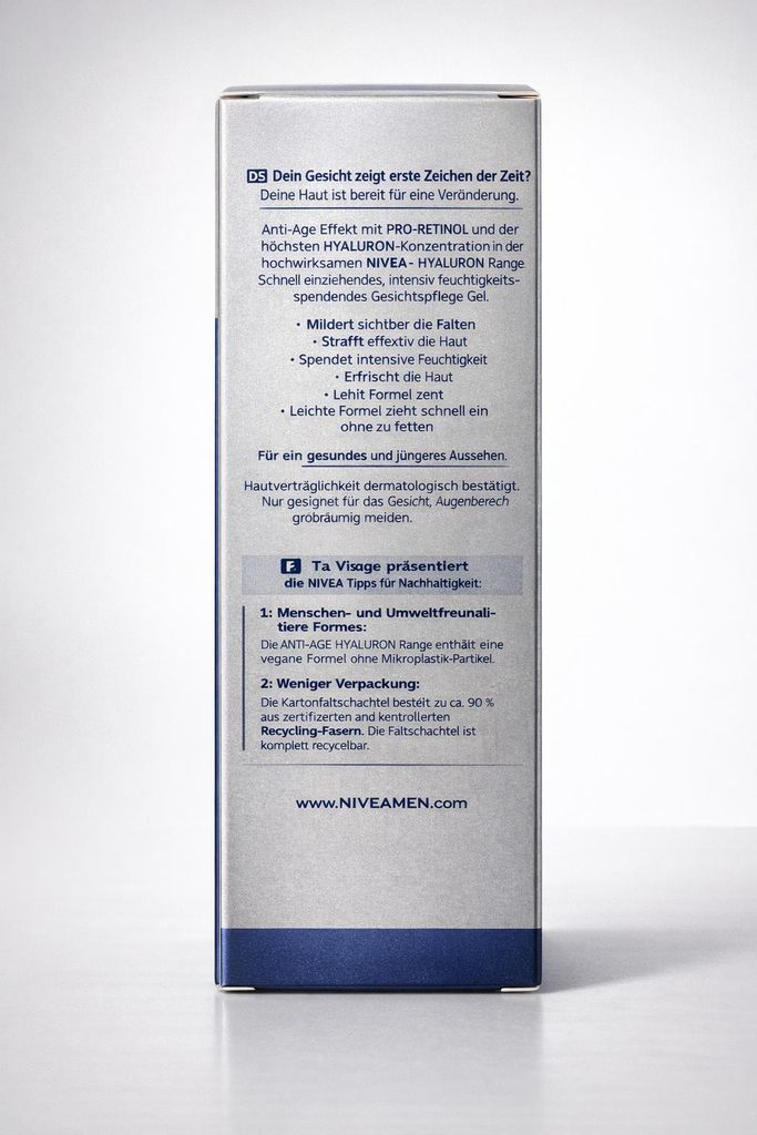 Pánský pleťový gel Nivea Men Anti-age Hyaluron, 50 ml Obrázok produktu 