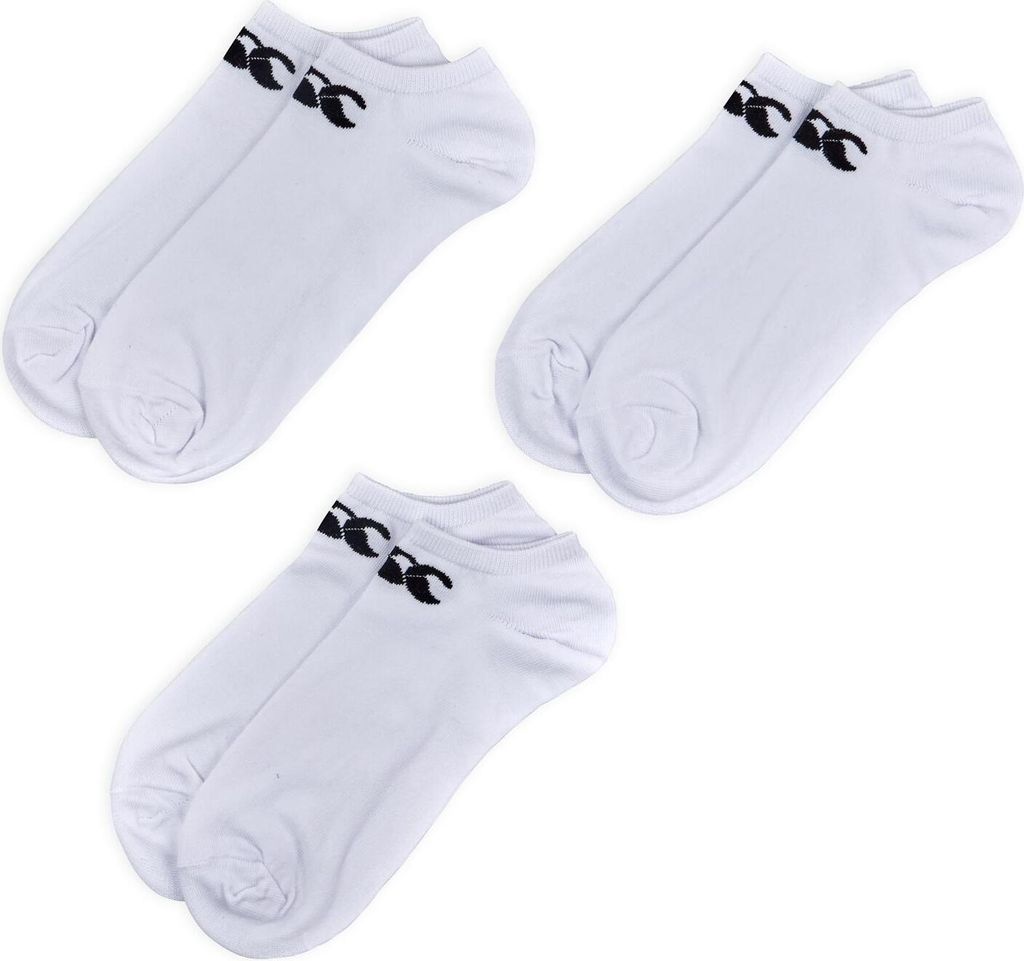 Canterbury - Sneaker-Socken für Herren/Damen Uni(3er-Pack) CS2298 (34 EU - 38 EU) (Weiß)