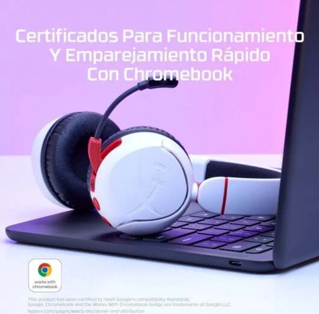 Casque Sans Fil pour Tablette et Switch HyperX Cloud Mini Blanc Gris - 11