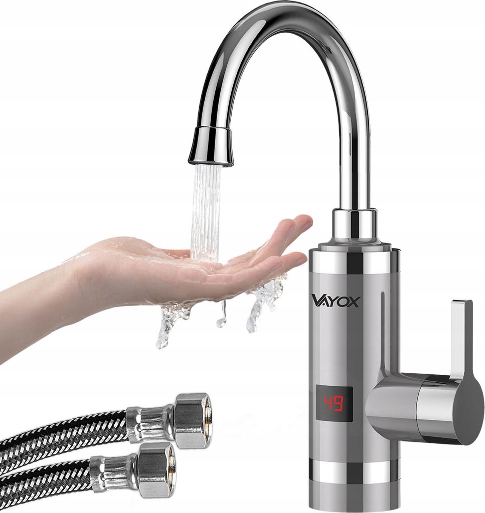 Vayox Küchenarmatur Durchlauferhitzer VA0321 | Anzeige LED Produktbild 