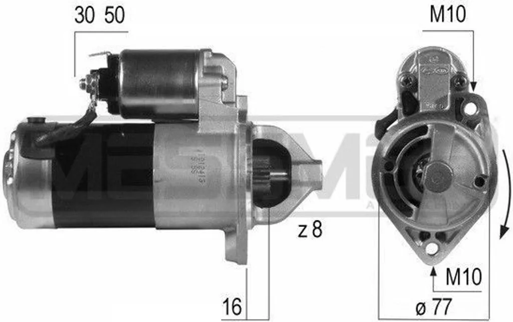 Démarreur pour Moteur Diesel Cerato LD - Pièce de Rechange ERA 220502A