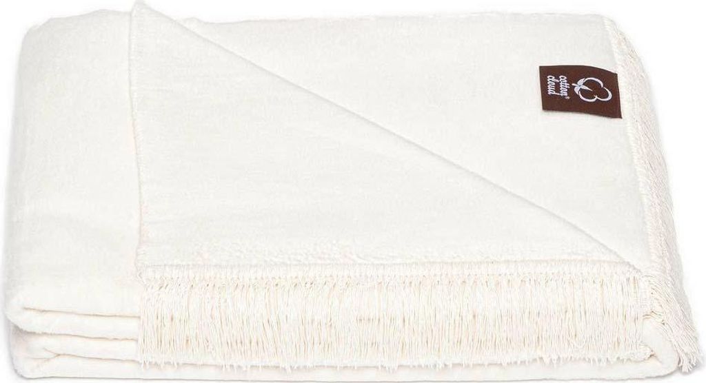 UMIPLED | Kuscheldecke, Sofaüberwurf Decke, Dicke Sofadecke, Couchdecke, Flauschige, Wohndecke für Couch, 150x200cm, 430 g/m2 - Weiß