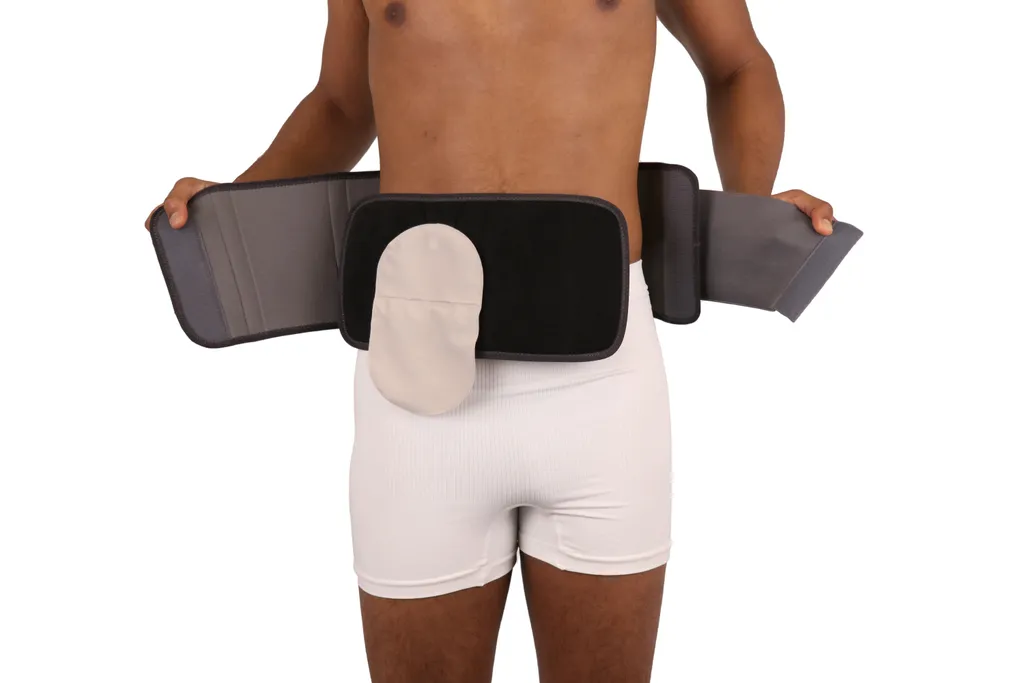 Cintura Di Supporto Per Stomia 3D - Unisex, Addominale Con Cuscinotto Regolabile E Cinghie Comode (Taglia L)