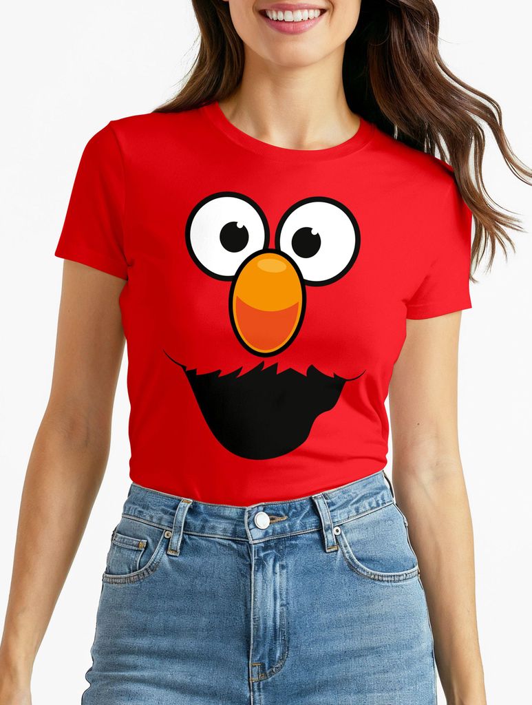Damen T-Shirt Fasching Karneval Keksmonster Krümel-Ungeheur Kostüm Verkleidung Faschingskostüme Frauen Moonworks