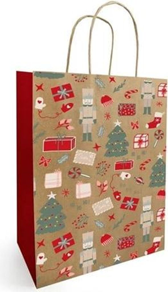 Papiertüte für Geschenke 180 x 80 x 220 mm Noella Natura