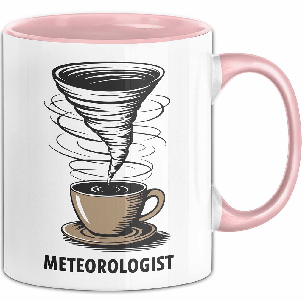 Meteorologe Tasse Geschenkidee für Wetterliebhaber (Rosa)