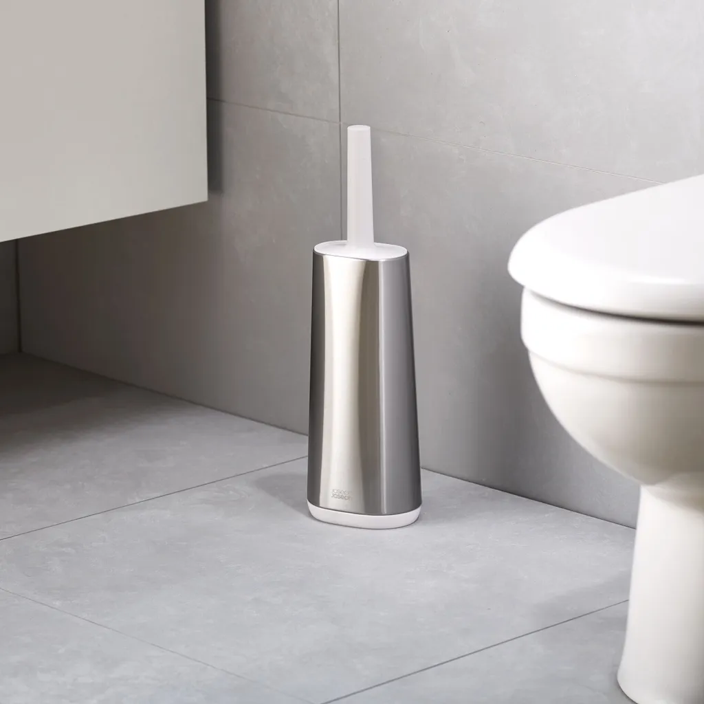 Joseph Joseph Flex Brosse WC avec Support en Acier Inoxydable Argenté - 5