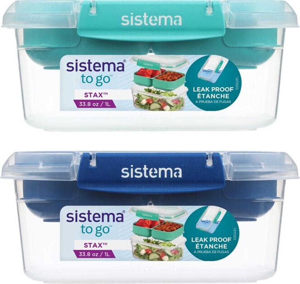 Sistema Stax Lebensmittelbox 1 l - Varianten- oder Farbmix