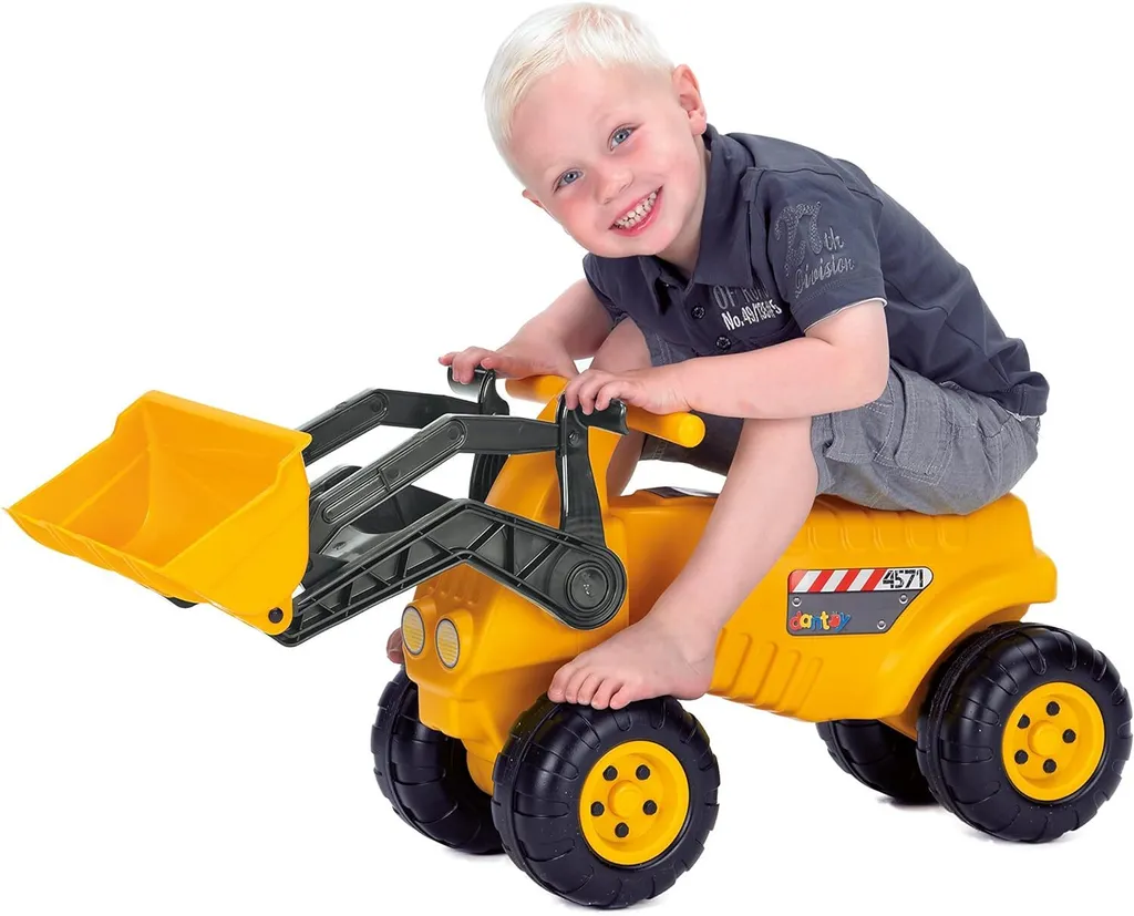 Pelle Mécanique Enfant Dantoy 79cm - Véhicule de Chantier Grand Format