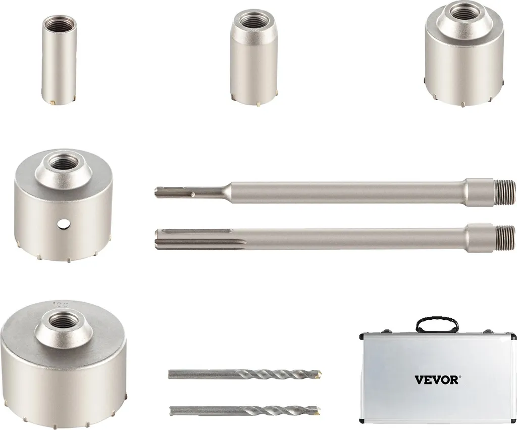 Set 10 Seghe a Tazza Calcestruzzo SDS Plus/Max | Foratura Muro Precisa