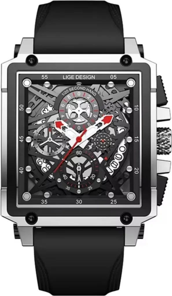 Montre-bracelet Luxe pour Homme LIGE PE-35193 en Acier Inoxydable