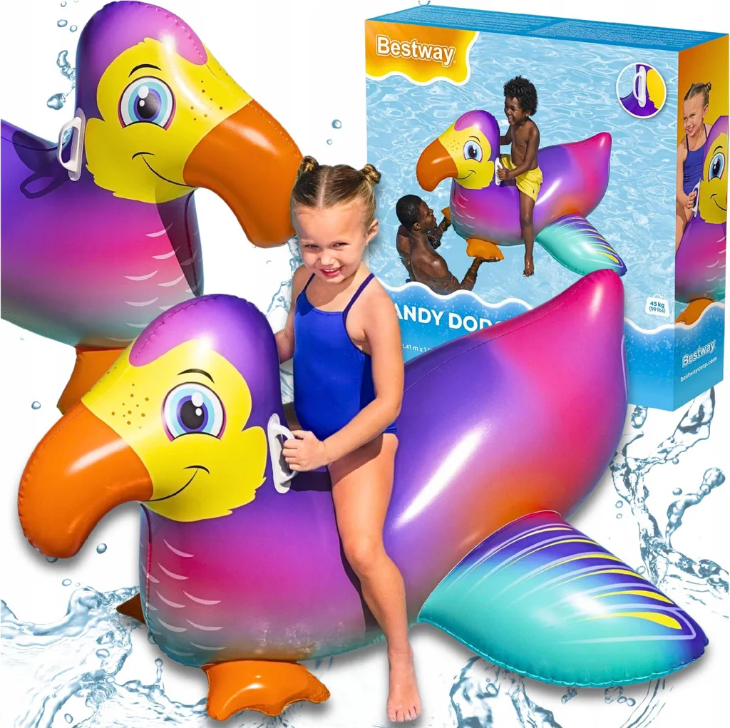 Bestway Toucan Anneau Gonflable Enfant - Matelas Bouée avec Poignées