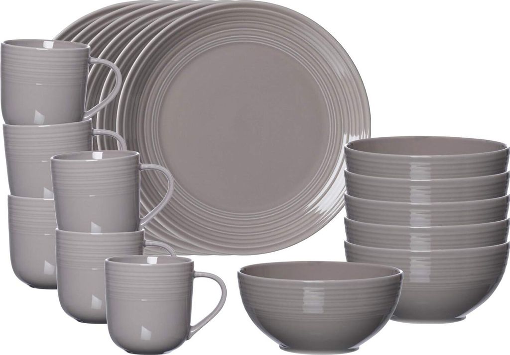 Ritzenhoff & Breker Levi Frühstücks-Set 18-teilig grau