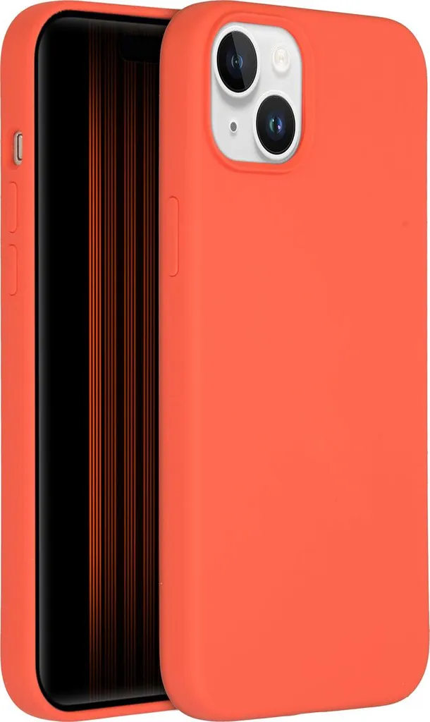 Cover iPhone 15 Plus Silicone MagSafe Accezz Nectarine Sicura