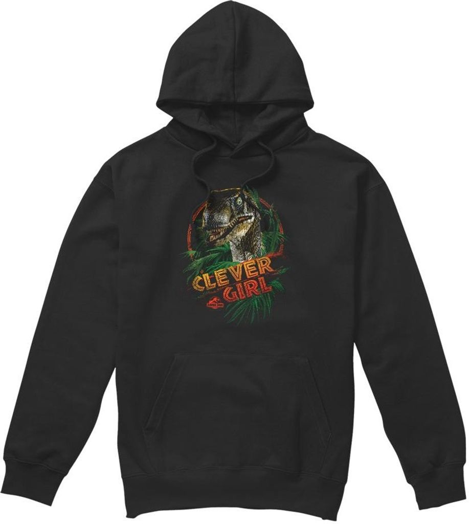 Jurassic Park - "Clever Girl" Kapuzenpullover für Herren TV4378 (L) (Schwarz)