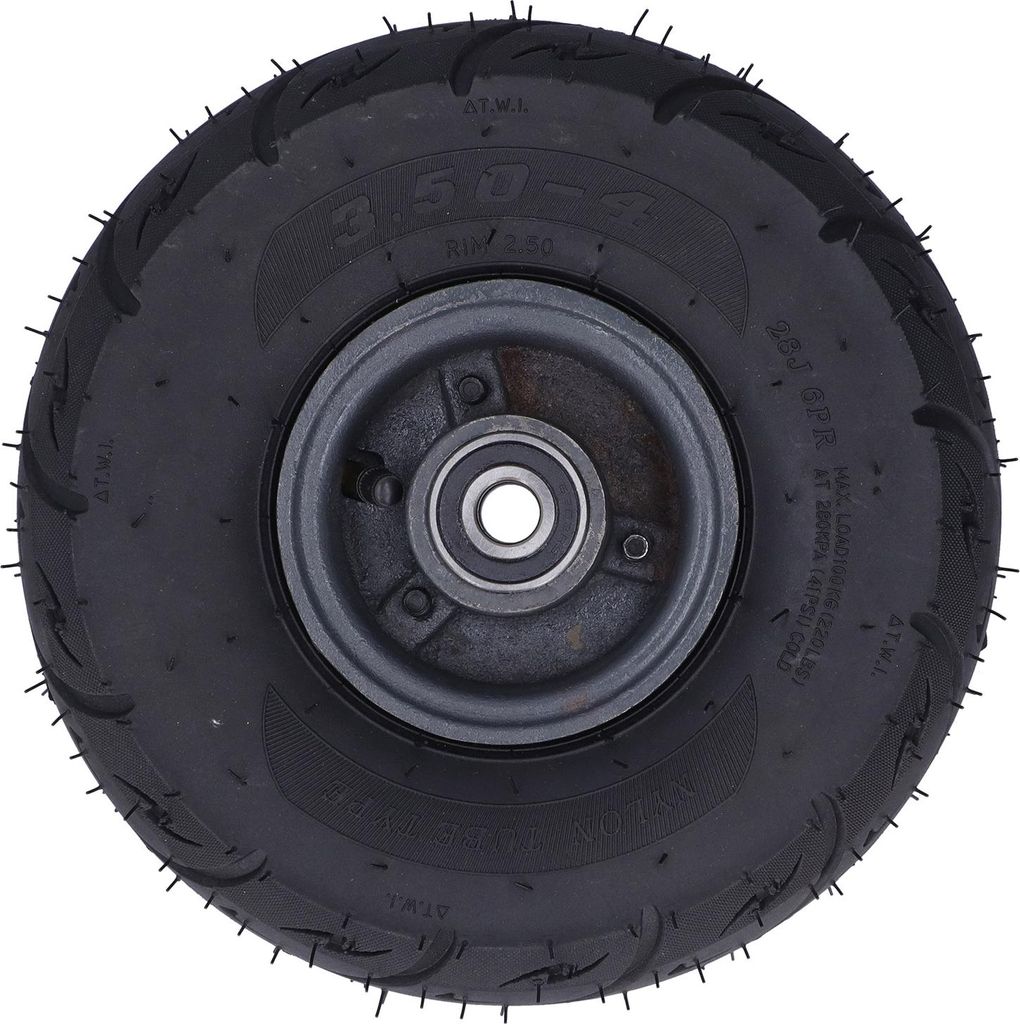 Mehrzweck-Luftreifen für Sackkarren, Nabe aus Stahlguss, 280 kPa, 15 mm Lochdurchmesser, 3,50 Zoll