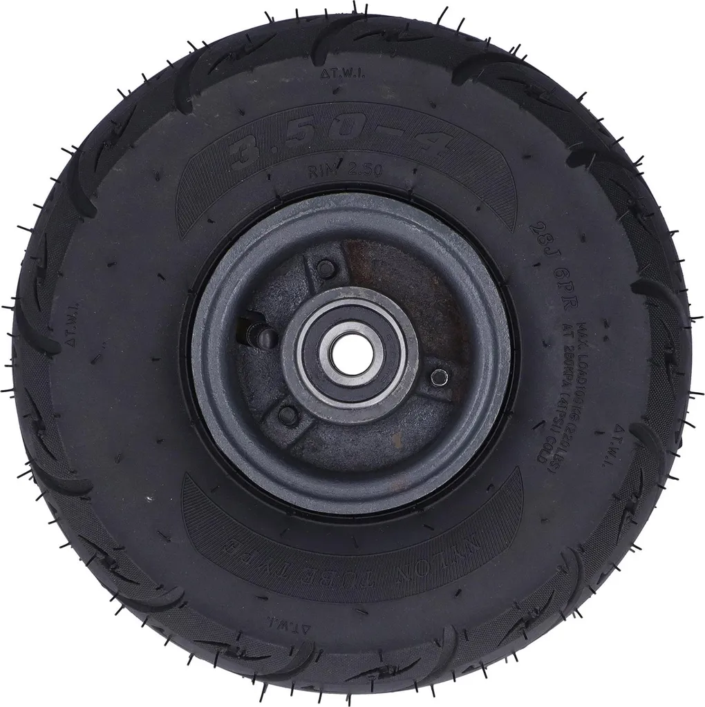 Roue de diable contre jante cassée moyeu acier 15mm pneumatique