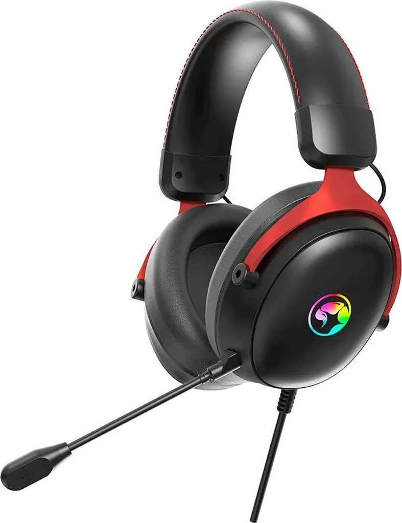 Casque de Jeu Marvo Tactic X Argent Idéal pour Streaming et E-sport PC