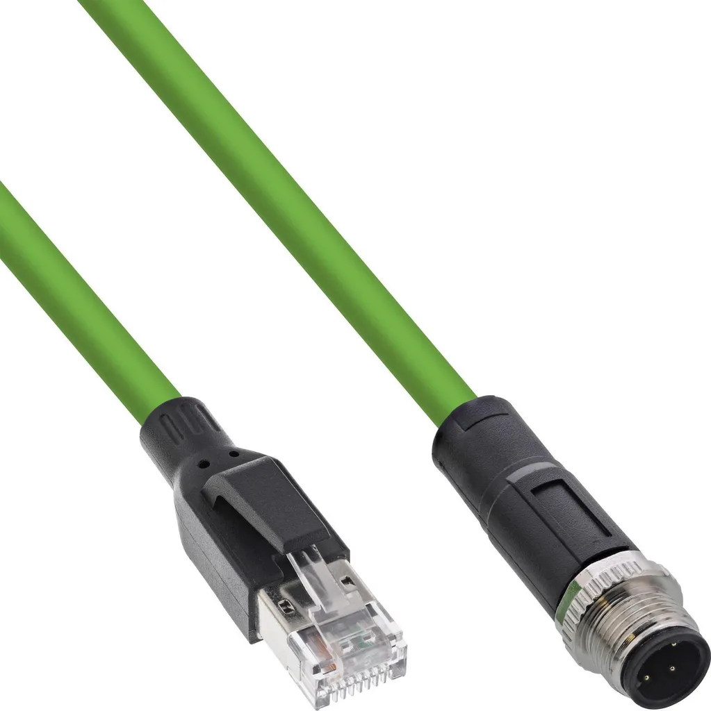 Soluzione Connettività M12 D-Code a RJ45 | InLine 40407 7.5m PUR