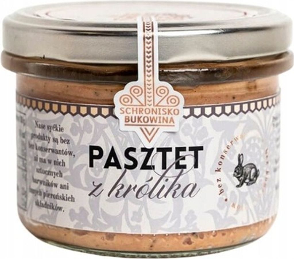 Pasztet z królika schronisko 180g - Schronisko Bukowina Zdjęcie produktu 