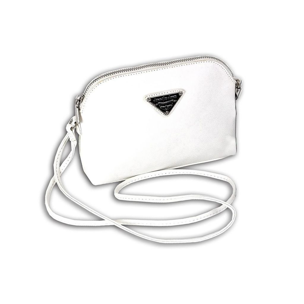 Jennifer Jones Kunstleder Tasche Damen Abendtasche weiß 22x5x16 D2OTJ144W