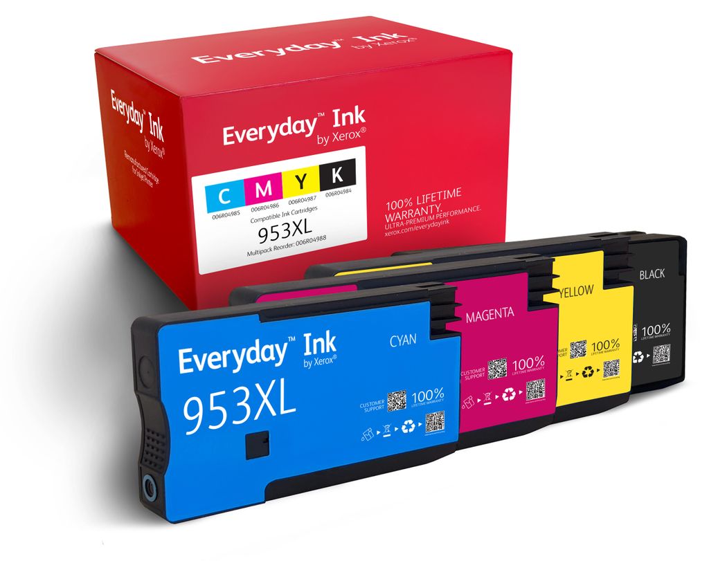 Everyday - 4er-Pack - Hohe Ergiebigkeit - Schwarz, Gelb, Cyan, Magenta - kompatibel - wiederaufbereitet - Tintenpatrone (Alternative zu: HP 953XL)