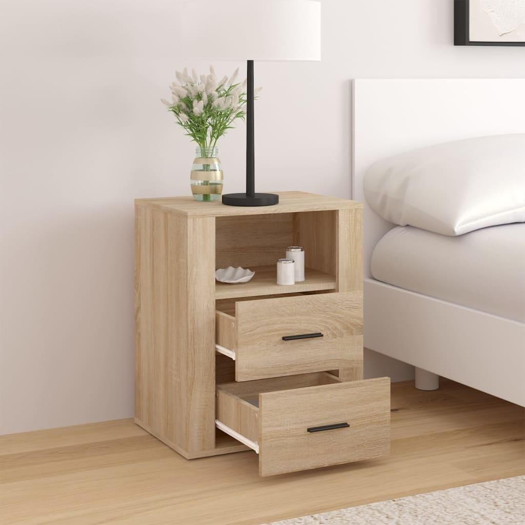 vidaXL Nachttisch Sonoma-Eiche 50x36x60 cm Holzwerkstoff