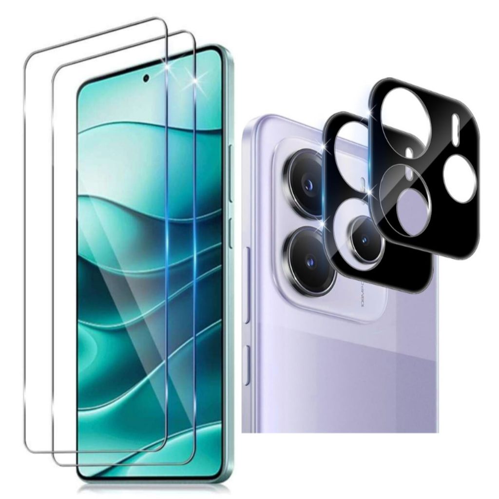 CLM-Tech 4er Set Schutzfolie kompatibel mit Xiaomi Redmi Produktbild 