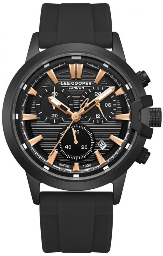 Herrenuhr LEE COOPER LC08267.651 in Schwarz, modisch.