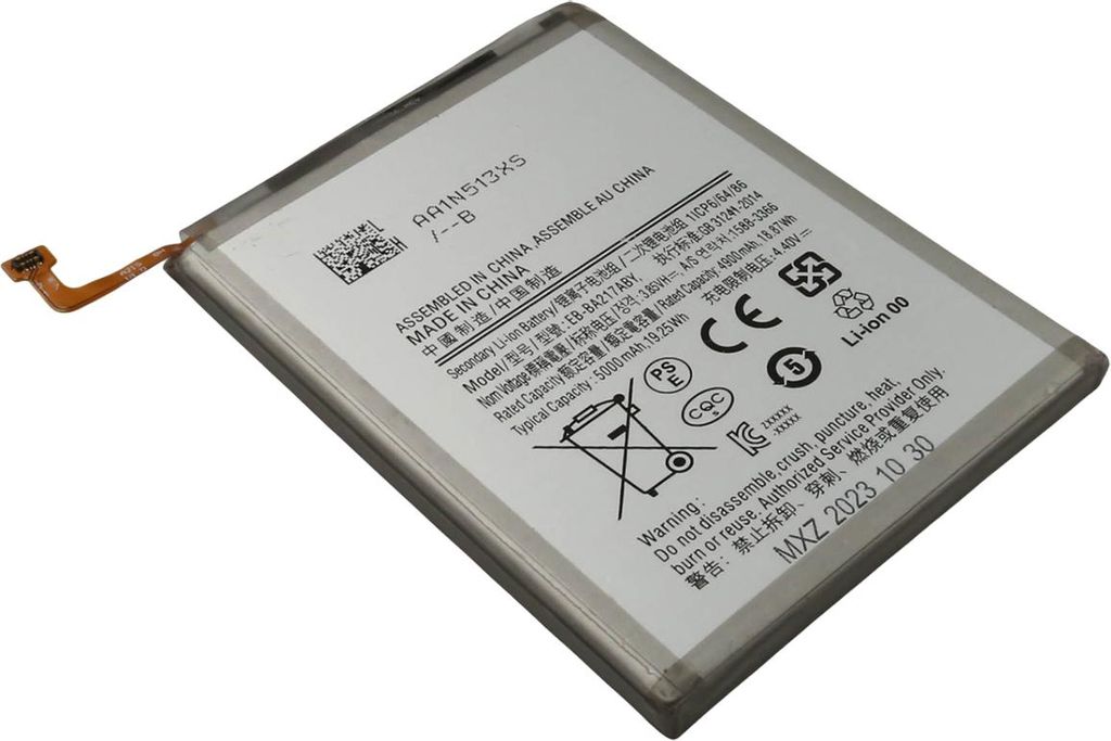 Avizar, Akku Galaxy A23 5G SM-A236B 3,8 V 5000mAh Li-Polymer, Grau