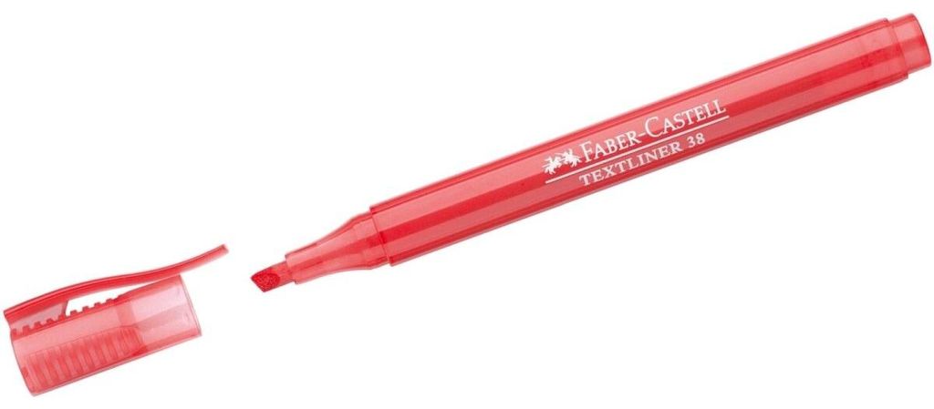 Faber-Castell Textliner 38, 1 Stück(e), Rot, Rot, Produktbild 