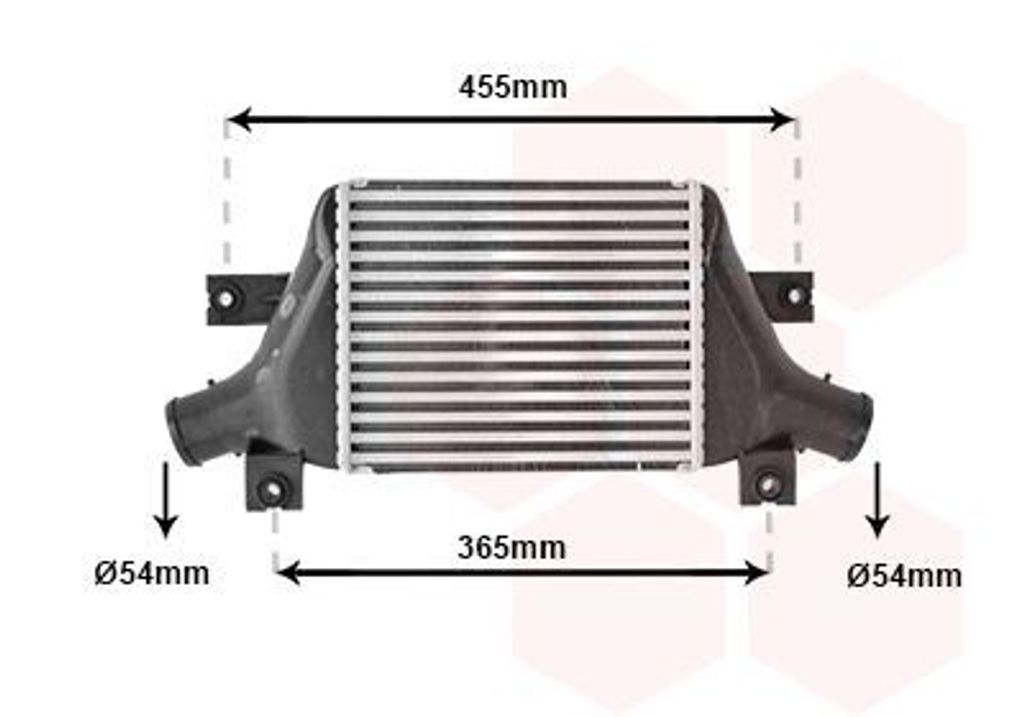 VAN WEZEL 09014701 Ladeluftkühler LLK passend für PEUGEOT 4008 SUV Turbo Intercooler