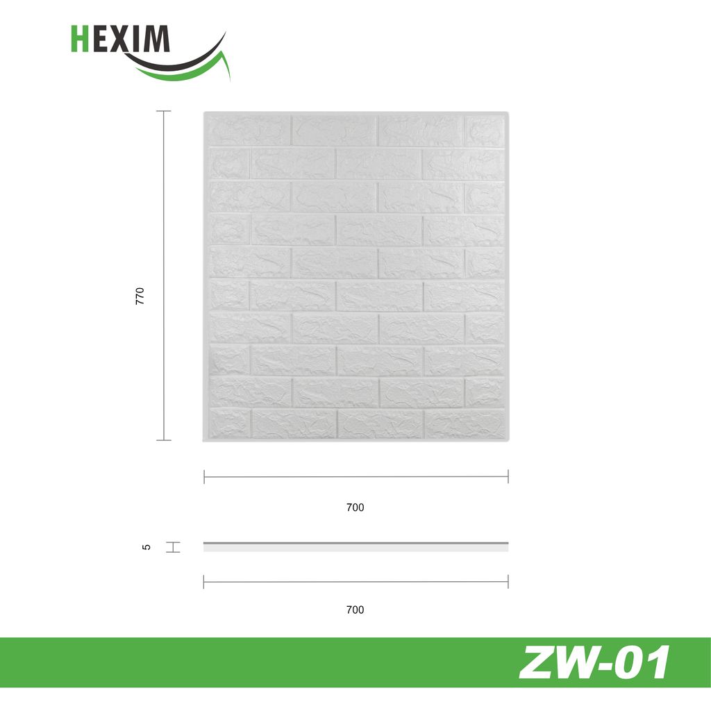 HEXIM Wandpaneele Steinoptik 1,06m² – Selbstklebende XPE-Schaumstoffplatten, Stoßdämmend & Wasserfest (2 Stück, 77x70cm)