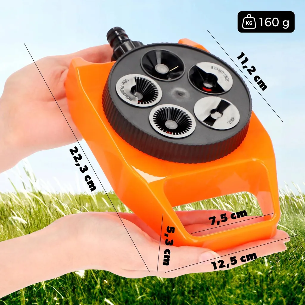 Arroseur de jardin 5 jets - Modèle statique haute précision extérieur