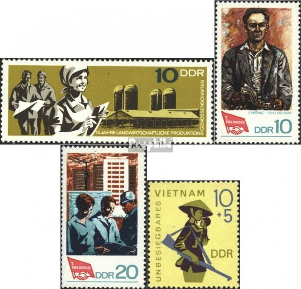 Briefmarken DDR 1967 Mi 1332,1363-1364,1371 (kompl.Ausgaben) postfrisch 15 Jahre LPG