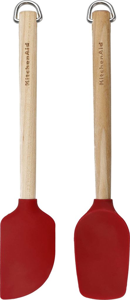KitchenAid KQR750OHERE Teigschaber 2-teiliges Mini-Spatelset rot