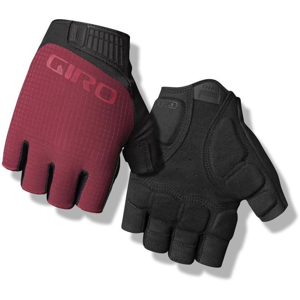 GIRO Fingerlose Fahrradhandschuhe - TESSA II GEL - bordeaux/Schwarz S