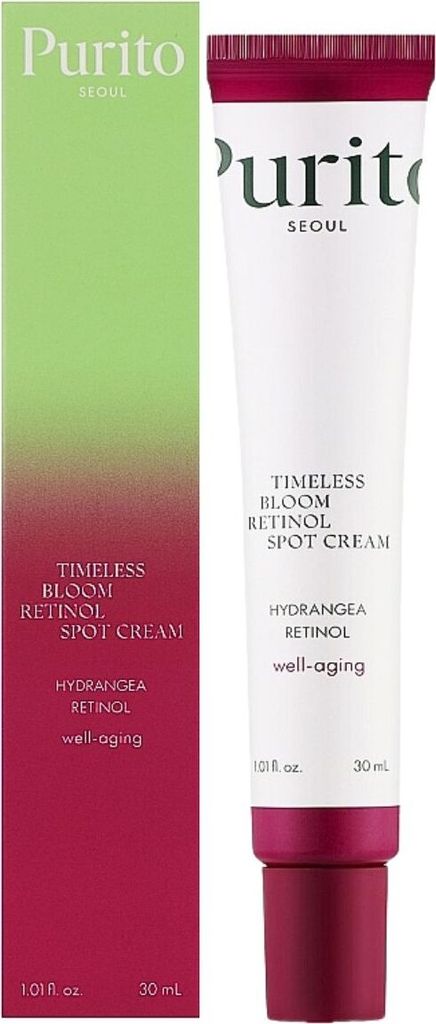 PURITO SEOUL Timeless Bloom Retinol Spot Cream, 30 ml – Spotcreme mit Retinol