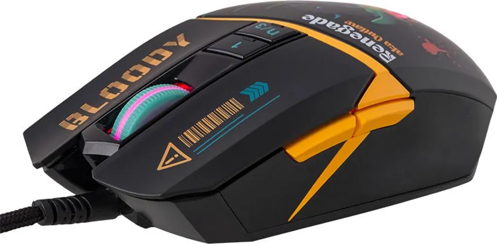 Souris Gaming A4TECH Bloody W63 Max Renegade Bleu Nuit USB Activée