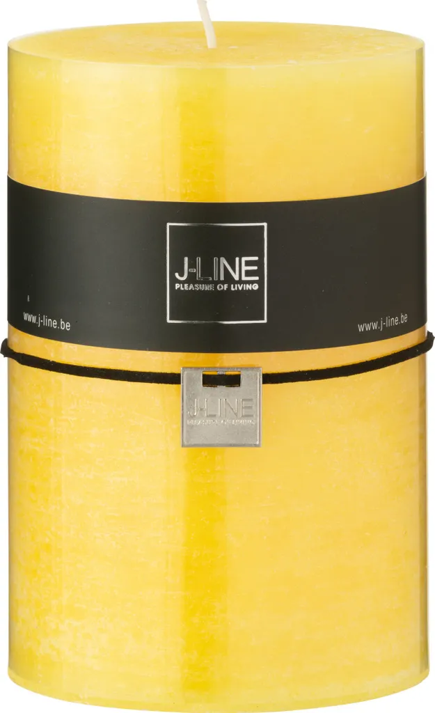 Bougie Jaune Cylindrique Extra Large 95S J-Line - Cire Haute Qualité Pro